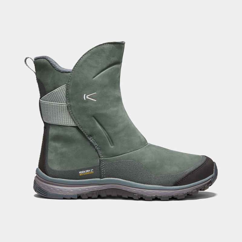 Keen ブーツ | キーンウィンターテラレザー防水 ウィンター ブーツ レディース オリーブ | 865310-OUG